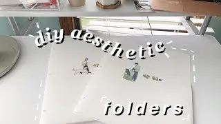 diy aesthetic folders (aesthetic school supplies 2020)