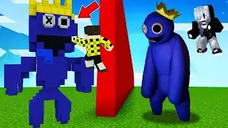 Я СОРЕВНУЮСЬ С НАЙСИКОМ БРО В БИТВЕ ПОСТРОЕК СИНИЙ ИЗ РАДУЖНЫХ ДРУЗЕЙ MINECRAFT RAINBOW FRIENDS
