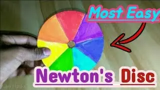 How to Make a Newton's Disc | DisappearingColour disc | Science Model