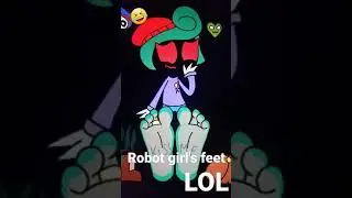 robot girl's feet