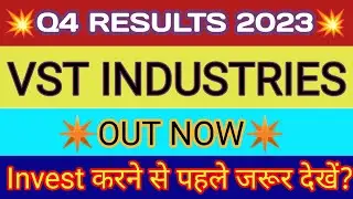 VST Industries Q4 Results 2023 🔴 VST Industries Results 🔴 VST Industries Share Latest News