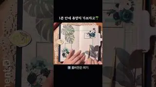 [1분요약] ASMR 1분안에 시원하게🌴 #artjournal #scrapbooking