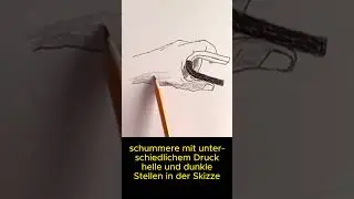 Zeichnungen kreativ in 30 Sekunden verbessern mit Schummern✏️✨ | #Shorts #zeichnenfüranfänger
