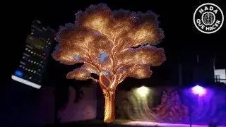 Como iluminar el árbol de mi jardín y hacerlo inteligente, mira que cool!