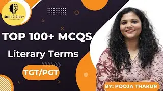 Literary Terms || 100 MCQS || Elegy, sonnet, short story, drama || REET level 1 and 2 || TGT/PGT