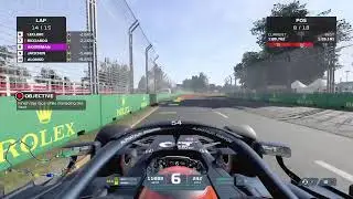 Playing F1 2021 braking point campaign