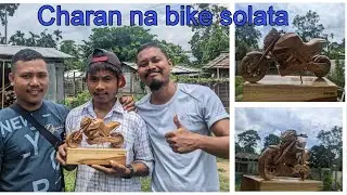 Charan na bike MT15 ko solata || wooden MT15 bike for Garo comedy singer Charan Momin #charanbike