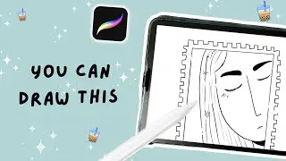 How I Draw My Illustration On Procreate | Step By Step Procreation Drawing Tutorial On iPad