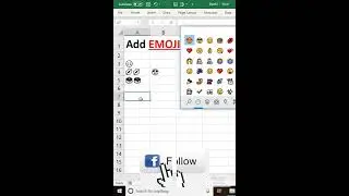 Add Emoji in excel 