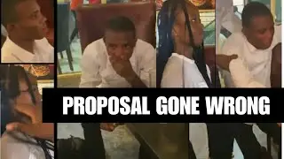 SAD! SEE THE MOMENT A LADY REJECT BOYFRIEND PROPOSAL