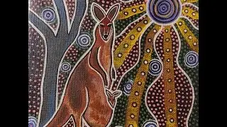 Kangaroo and Baby by Mirree