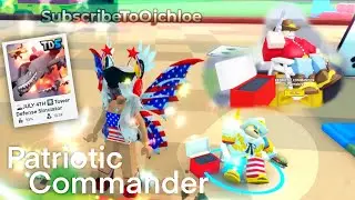 Unboxing Patriotic Commander in TDS! #roblox