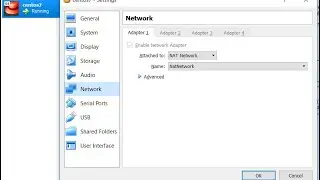 How to add NAT network in virtual box