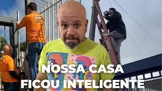 AUTOMATIZAMOS PORTÃO E REFLETORES DA GARAGEM