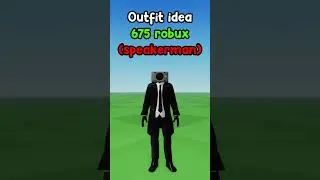Roblox Speakerman Outfit Idea #shorts #skibiditoilet #roblox #outfit