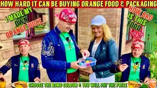 Challenges in Buying Orange-Themed Food and Packaging the ORANGE Dilemma Mr. Wig.