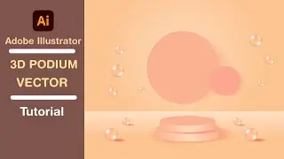 How to create 3D Podium Product Display Background in Adobe Illustrator| Graphic River, Freepik