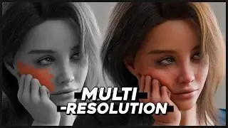 How to use the MULTIRESOLUTION Modifier on your Daz Characters in Blender