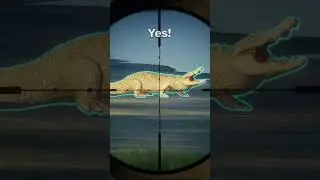 FOOLED by an ALBINO DIAMOND SALTWATER CROC!!! - Call of the Wild #shorts