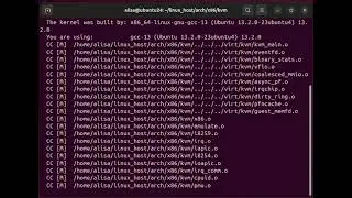 Building kvm from source code