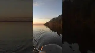 прокатились на закате👍 #душакарелии #рыбалка #fishing #деревня #красота #природа