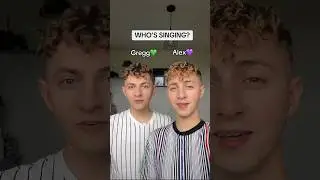 Can you guess who’s singing?🎶 #twins #singers #whossinging #guesswhossinging