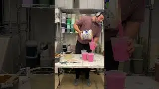 Paint Mixing ASMR Pink Paint