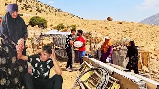 broken hearts  Baqir was shocked by the destruction of the house by the government😭😭