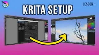 Krita Tutorial for Beginners 2024 - Getting Started (Lesson 1) 🎨