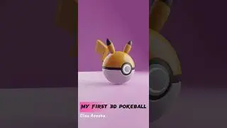 My first pokeball in 3d #blender #pokemon #pokeball #animation #art #artist #creative #design #love