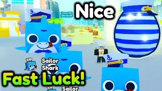 Wow! That was FAST! Huge Sailor Shark!! in Pet Simulator X