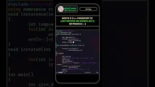 Left Rotate an Array by D Approach-1 