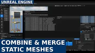 How to Combine Multiple Objects into One in Unreal Engine 5 using Combine Meshes and Merge Actors