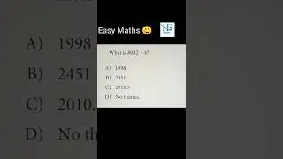 Easy Maths 😊 #maths #ytshorts #viral #trending #hsmaths