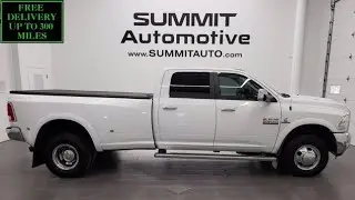 2014 RAM 3500 CREW LARAMIE DRW HO CUMMINS AISIN WALK AROUND REVIEW 11846Z SOLD! www.SUMMITAUTO.com