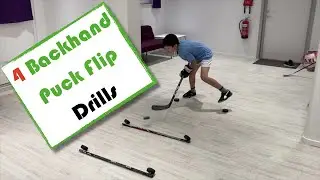 4 Hockey Drills to Practice Backhand Puck Flip