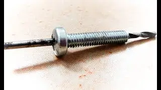 How to make a through hole in the center of the screw