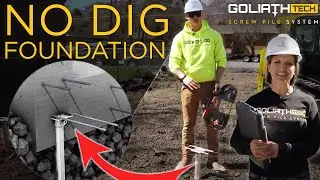 Helical Piles for Slab On Grade Construction - New Home Foundation
