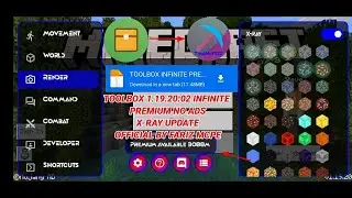 TOOLBOX FOR MCPE 1.19.20 INFINITE TIME X-RAY UPDATE BY FARIZ MCPE