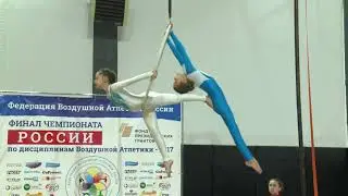 ВОЗДУШНОЕ КОЛЬЦО Дуэт дети 10-13 лет Бикмулина Вероника и Сафина Карина (Тюмень) финал -2017