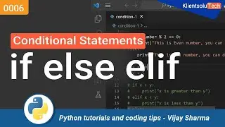 if else elif in Python Programming: A step by step tutorial with examples for beginners to practice