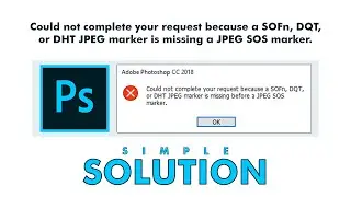 Could not complete your request SOFn, DQT, DHT JPEG marker is missing a JPEG SOS marker | PixaVector