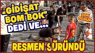 EMEKLİ DAYI HALİNİ ANLATMAK İÇİN RÖPORTAJ SIRASINDA YERDE SÜRÜNDÜ!