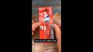 Utility knife tutorial