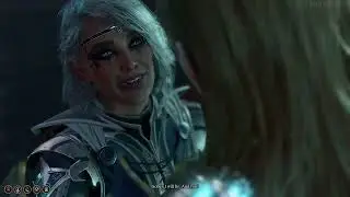 Nightsong and Isobel finally meet and hug cutscene BG3