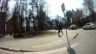 Катаюсь на электросамокате Kugoo по Щелково-3. (Наш Чкаловский) апрель 2021.