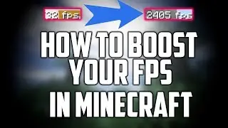 ✔️[+2500 FPS] MINECRAFT GET A HUGE FPS BOOST TUTORIAL ✔️