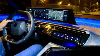 NEW PEUGEOT 3008 2024 - night DRIVE in the city (AMAZING PANORAMIC screen)