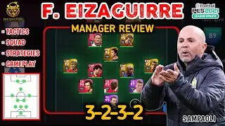 F. EIZAGUIRRE 3232 COUNTER ATTACK MANAGER REVIEW | SAMPAOLI IN PES 2021 MOBILE