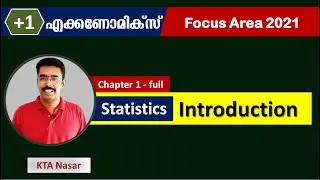 Focus Area 2021 | Statistics for Economics | Plus One Economics | Chapter 1 | Introduction